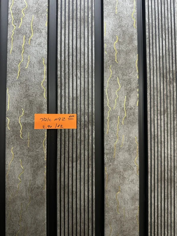 חיפוי סרגל – אפור עם גידים