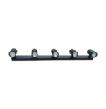 תאורה צמוד תקרה חמש ראשים מתכוונן  GU10 RADIUS מבית Semicom
