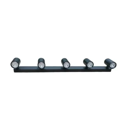 תאורה צמוד תקרה חמש ראשים מתכוונן  GU10 RADIUS מבית Semicom